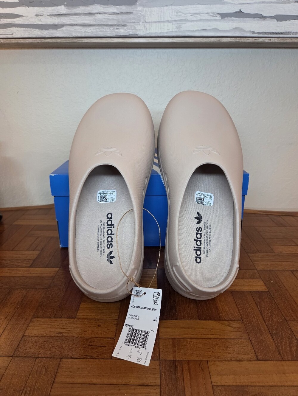 NWT Adidas Originals Adifom Stan Mule Platform Clogs in Wonder Taupe - Size 8 - Picture 4 of 13